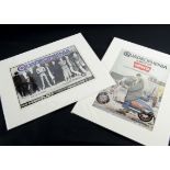 The Who / Quadrophenia Promo Items, two promos, both conservation mounted, one Levi’s trade ad