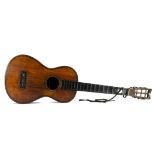 Parlour Guitar, a well made vintage Parlour guitar possibly English or French (no maker can be