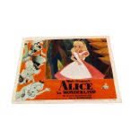 Alice in Wonderland Lobby Card, Alice In Wonderland (1951) first release US Lobby Card #7 showing "