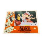 Alice in Wonderland Lobby Card, Alice In Wonderland (1951) first release US Lobby Card #1 showing "