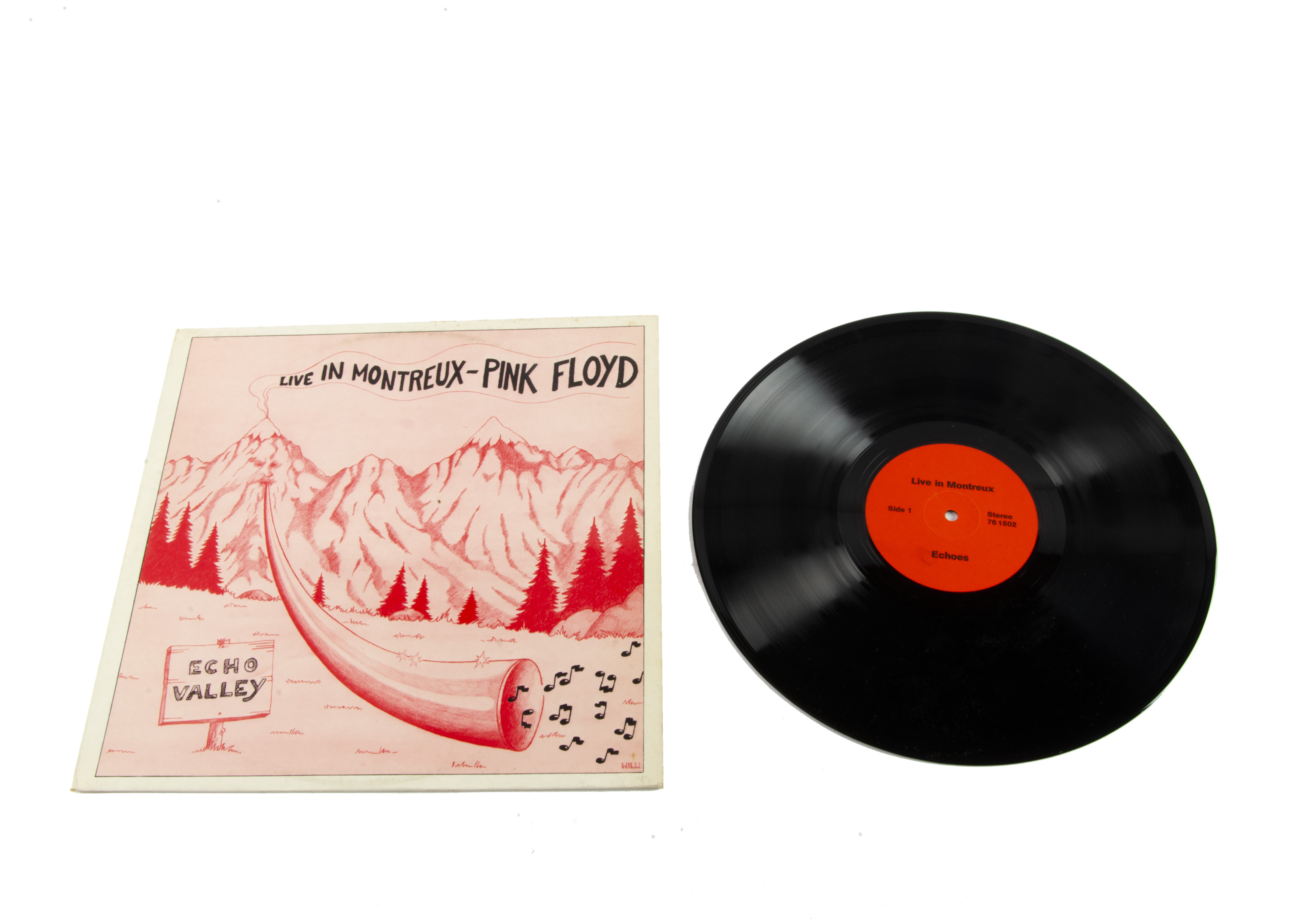 Pink Floyd LP, Live In Montreux - Echo Valley LP - Laminated Sleeve , Red Labels - Sleeve Excellent,