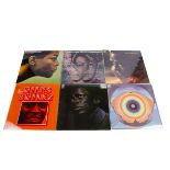 Miles Davis LPs, eight original UK release albums on CBS comprising Nefertiti, Sorcerer, Miles in