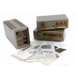 QUAD units, QUAD FM 3 tuner in original box, QUAD 303 amplifier serial no: 4870 and QUAD 33