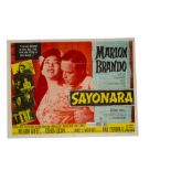 Sayonara Poster, UK Quad poster for this Marlon Brando film set and shot in Japan - measures 30”x