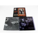 Pink Floyd LPs, three albums comprising Embryo's Growing at the Playhouse, Live - The Best of Tour