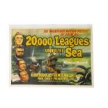 20,000 Leagues Under The Sea Poster, 20,000 Leagues Under The Sea (1954 1st release) linen-backed UK