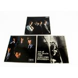 Rolling Stones LPs, the first three Original UK Rolling Stones albums comprising Rolling Stones (