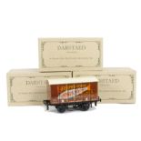 Three Darstaed 0 Gauge 2/3-rail electric Limited Edition Advertising Vans, comprising 'The