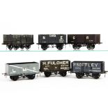 Eighteen Kit-built Finescale O Gauge 4-wheeled Goods Wagons, including various Private Owner and '