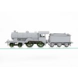 An Unfinished Finescale O Gauge Kit-built electric ex-GER Class D16/3 4-4-0 Locomotive and Tender,