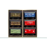 ACE Trains 0 Gauge Private Owners Van Sets, Set 9 comprising Seccotine, LNWR Gunpowder and NE