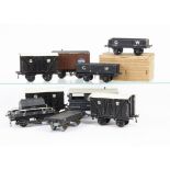 Assorted O Gauge GWR 4-wheeled Wagons, including Swindon-based shunter's truck, Acton-based '