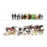 Britains O Gauge Figures and Animals For Layouts, figures include Station staff and passengers (8