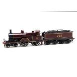 0 Gauge Finescale kit/scratch built Midland Railway Class 3 (700 Class) 4-4-0 Locomotive and Tender