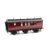 0 Gauge Finescale kitbuilt Midland 6-wheel Clerestory Kitchen Car, No 581, built and painted to a