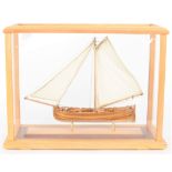 A modern 1:50 Scale Static Display Model of A Naval Sailing And Pulling Dinghy of Circa 1750,