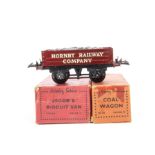 Two Uncommon Hornby O Gauge Boxed Wagons, comprising a late-issue 'Jacob's' biscuits van in brown