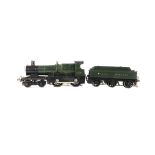 An 0 Gauge 3-rail electric GWR 'Bulldog' Class 4-4-0 Locomotive and Tender, body and tender appear