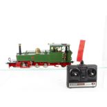 A Roundhouse ex-Lynton and Barnstaple G Gauge set to 45mm radio-controlled gas-fired live-steam 2-