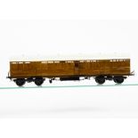 A Finescale O Gauge Kit-built LNER Non-Corridor Bogie Full-Brake Coach, well-built from an