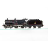 A Modified Bassett-Lowke 0 Gauge 3-rail BR Class 4P 'Compound' 4-4-0 Locomotive and Tender, in