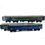 A Rake of Four 0 Gauge Wagons-Lits Coaches, of wooden construction and all in CIWL blue,