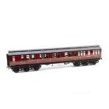 Janick Models 0 Gauge factory-built Midland Railway crimson 12-wheel All First Clerestory Dining