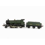 A (Believed-to-be) Bond's 0 Gauge 3-rail GWR 43xx Class 'Mogul' 2-6-0 Locomotive and Tender,