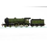 A Finescale O Gauge Kit-built electric ex-GER Class B12 4-6-0 Locomotive and Tender, neatly made