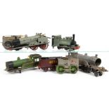 An Assortment of (Mostly) clockwork O Gauge Locomotive Projects and Components, including near-