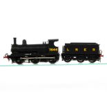 A Finescale O Gauge Kit-built electric ex-GER Class J15 0-6-0 Locomotive and Tender, neatly made