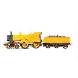 A Scratch-built 0 Gauge 3-rail Midland & Great Northern Joint Railway 4-4-0 Locomotive and Tender,