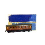 Two Boxed Bing for Bassett-Lowke '1924- Series' LMS Coaches, LMS crimson brake/3rd Class coach no