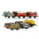 Vintage Bing 0 Gauge 4-wheeled Freight Stock, two 'Shields and Brown' tank wagons no 23, one in