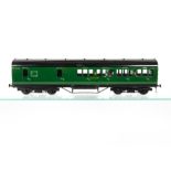 An Exley 0 Gauge K5 Southern Railway Suburban 50' Brake/3rd Coach, in SR gloss green as no 3333,