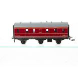 Darstaed 0 Gauge 6-wheel LMS 'Stove' parcels coach, in original box, E, box VG