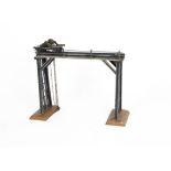 An Uncommon Early Märklin 0 Gauge Portal Crane, height under trolley approx 8in, the portal gantry