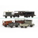 Leeds (LMC) or Similar 0 Gauge Brake Vans and Freight Stock a wood-bodied SR 'Queen Mary' brake