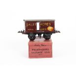 An Uncommon Hornby O Gauge Boxed Palethorpes Sausages Van, in maroon, G-VG, moderate playwear, in