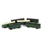 Scratch- or Kit-built 0 Gauge SR Coaching Stock and Vans, 6-wheeled full brake coach no 571 with