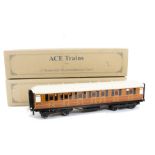 Two ACE Trains 0 Gauge 2-rail or 3-rail electric LNER Gresley C/4 Coaches and One BR C/5 Coach,