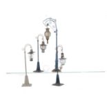 A Quartet of Märklin 'Arc Lamps' for O Gauge or Larger, three lamps standing approx 13in high (two