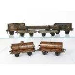 Bassett-Lowke (Carette) 0 Gauge Pre-Grouping and Private Owner Wagons, two Anglo-American Oil Co