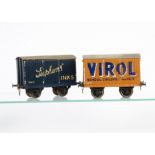 Milbro 0 Gauge Private Owner Vans, a 'Virol' (School Children Need It) van in orange with blue