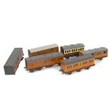 Assorted 0 Gauge LNER Coaching Stock, a 2-coach 'Artic' set nos 560/1, with LMC bogies, a 6-