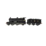 A Scratch-built 0 Gauge 3-rail electric LMS (ex-G&SWR) 2-6-0 Locomotive and Tender, body and