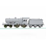 An Unfinished Finescale O Gauge Kit-built electric ex-GER Class D16/2 4-4-0 Locomotive and Tender,