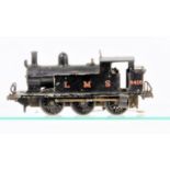 Leeds 0 Gauge LMS black electric 0-6-0 Tank Locomotive, No 8416, F, general wear, lacks one whistle,