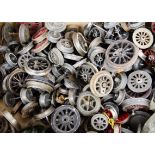 A Selection of O Gauge Metal Wheels by Bing Märklin and Others, some in sets with many odd or