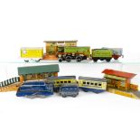 clockwork and Battery-Electric 0 Gauge Trains by Mettoy and Others, a Mettoy clockwork blue 'A4'